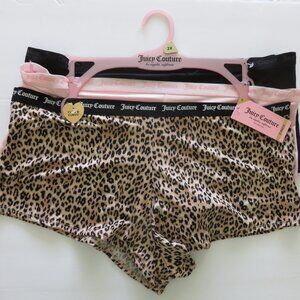 (#118) Juicy Couture Intimates Cute & Curvy 3 Pack Boyshort Panties